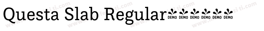 Questa Slab Regular字体转换